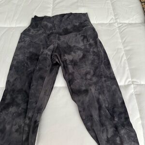 lululemon athletica Black Tie-Dye Leggings